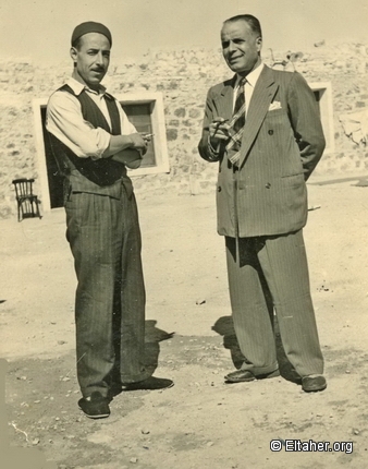 1952 - Bourguiba and Allala Laouiti at the Ramada prison 01